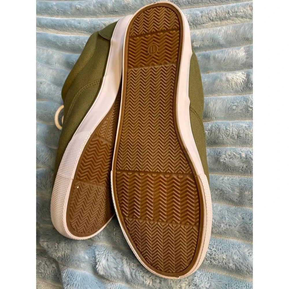 Goodfellow Co Canvas Lace Up Sneakers Olive Green Size‎ 11 Mens Casual Shoes